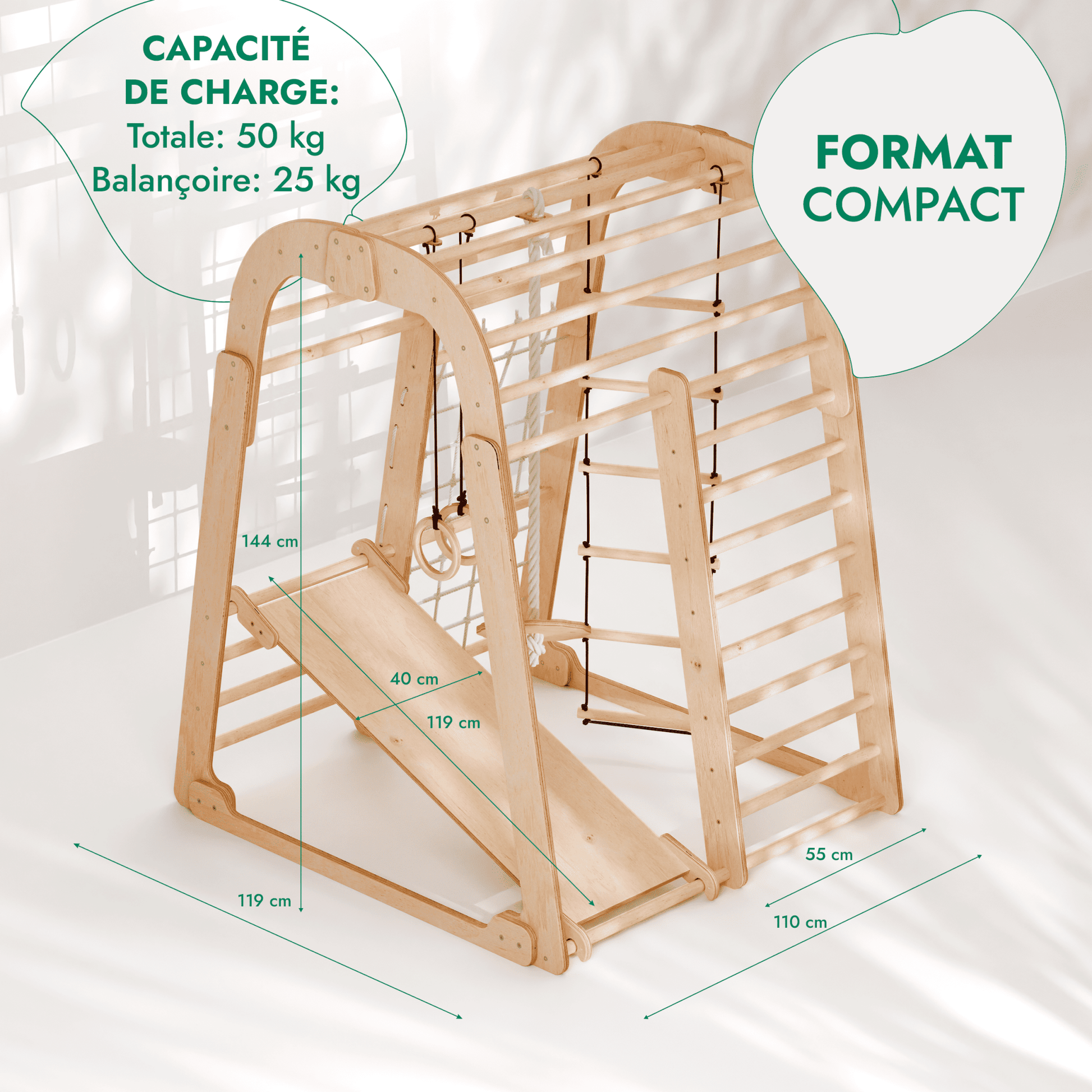 6in1 Indoor Spielplatz für Kinder – “Gebraucht – Wie neu”-1