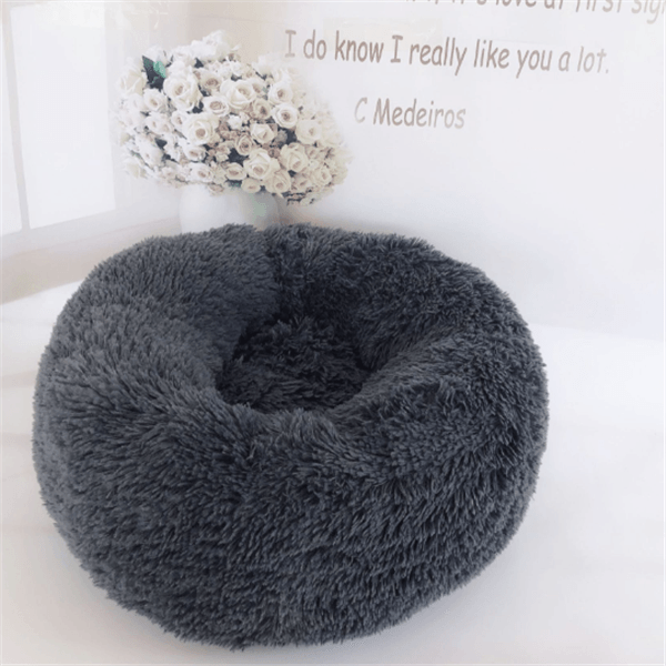 Round Plush Cat Mattress-8