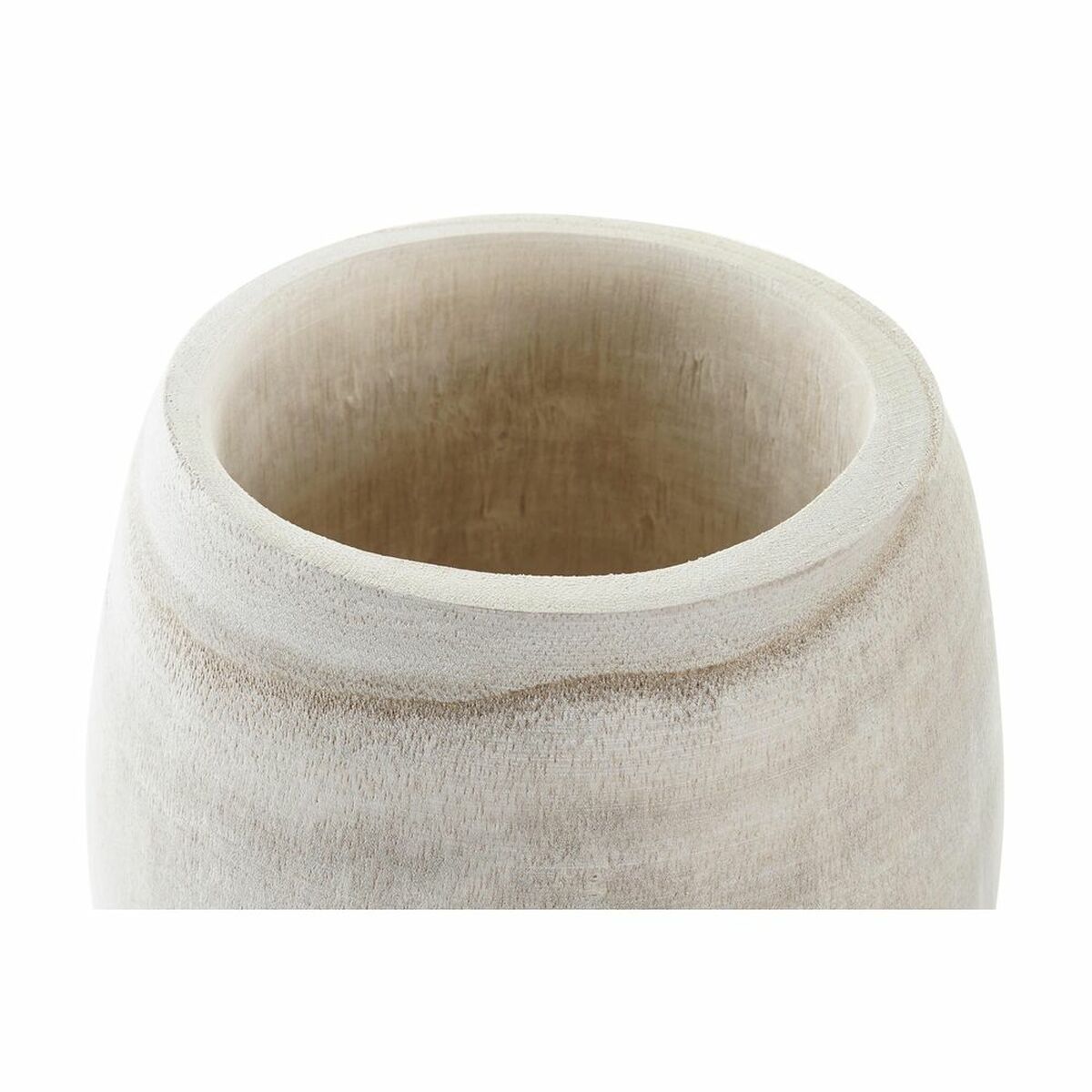 Planter Natural Paolownia wood Boho 16 x 16 x 18 cm (2 Units)-1
