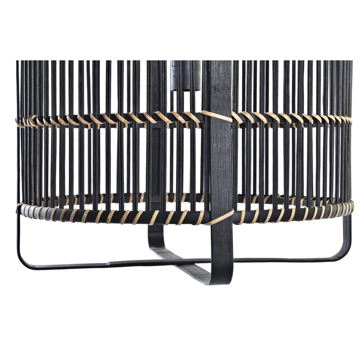 Ceiling Light DKD Home Decor Black Bamboo 50 W 40 x 40 x 35 cm-4