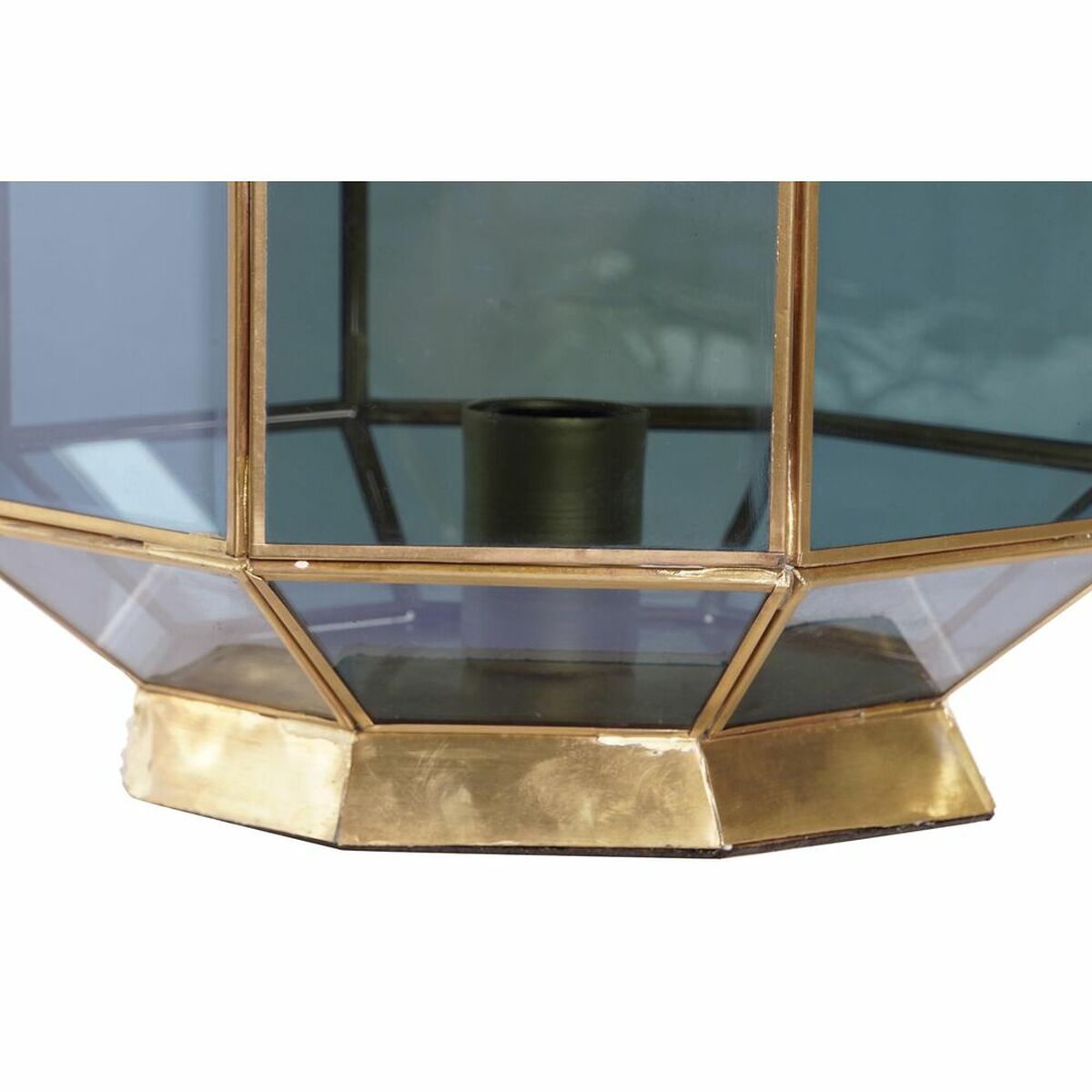 Desk lamp DKD Home Decor Crystal Blue Golden 220 V Brass 50 W Modern (29 x 29 x 25 cm)-1
