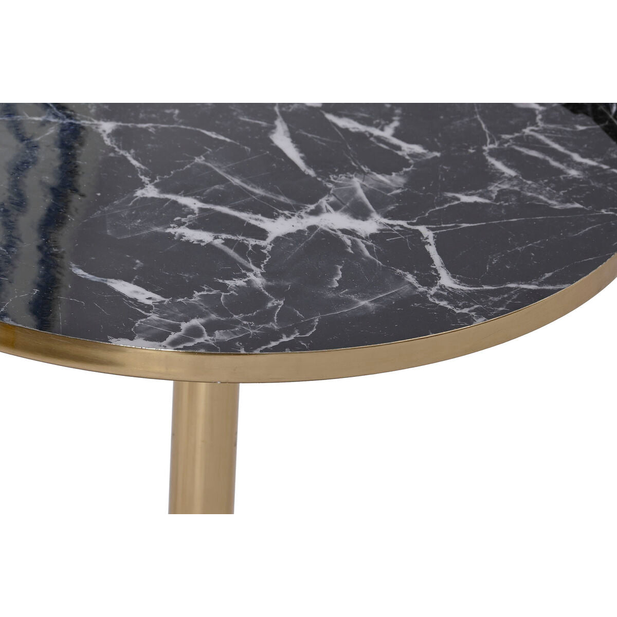 Side table DKD Home Decor 41 x 41 x 47 cm Black Golden Iron-1