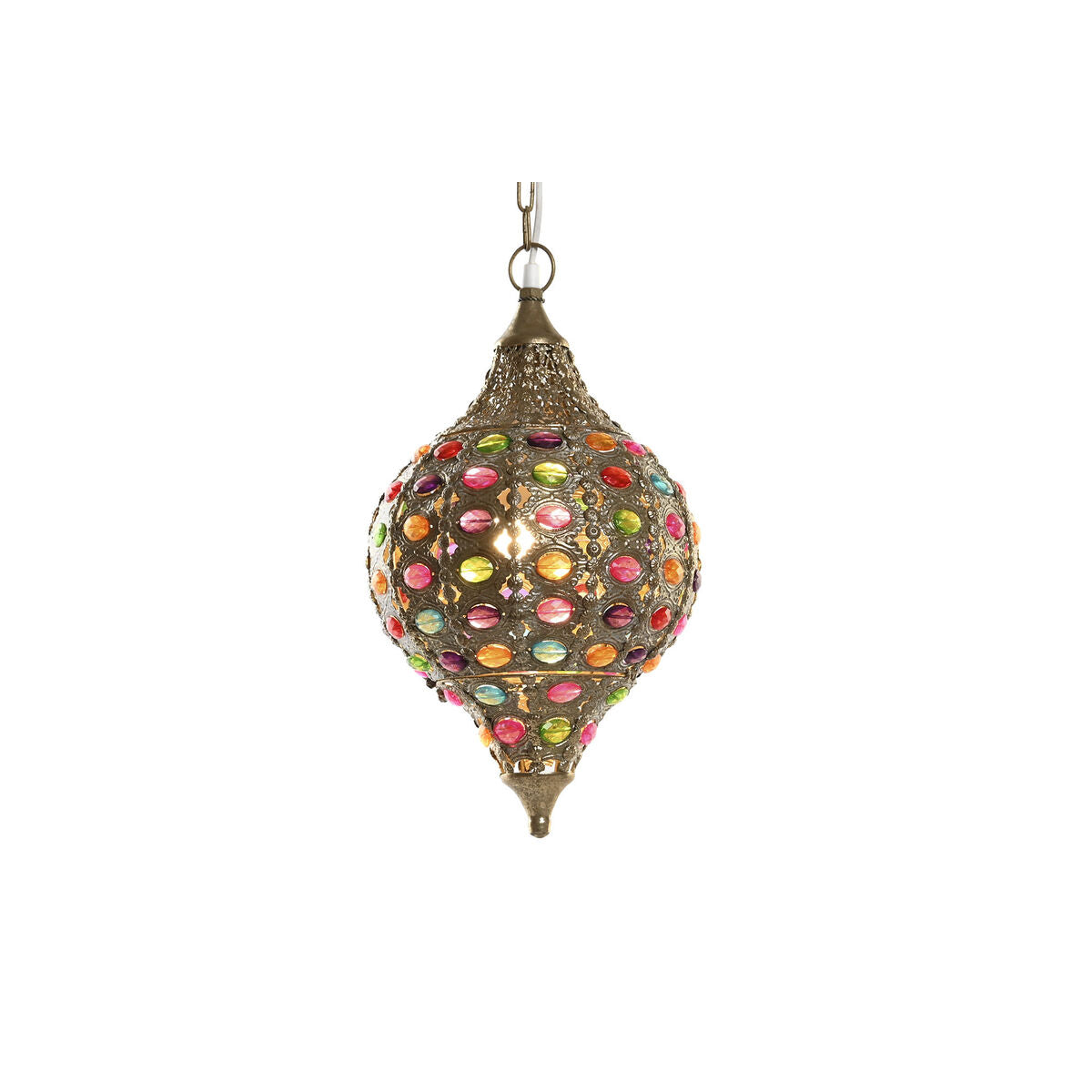 Ceiling Light DKD Home Decor Golden Metal Multicolour 40 W 50 W 24 x 24 x 42 cm-2