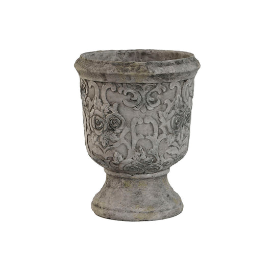 Planter White Grey Cement 22 x 22 x 29 cm-0
