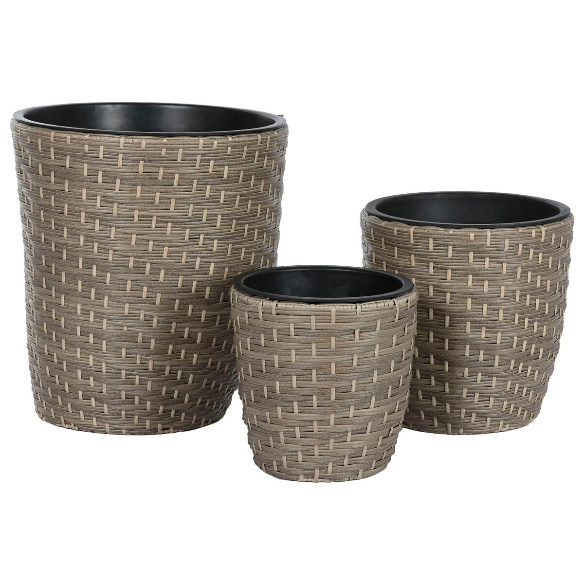 Set of Planters ESPRIT Rattan 40 x 40 x 45 cm-1