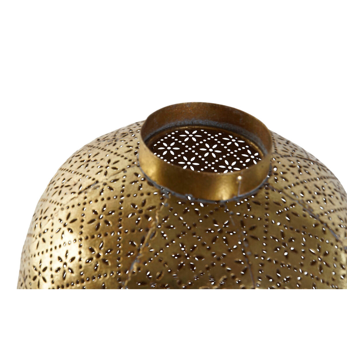 Candleholder Home ESPRIT Golden Metal Crystal 24 x 24 x 33 cm-5