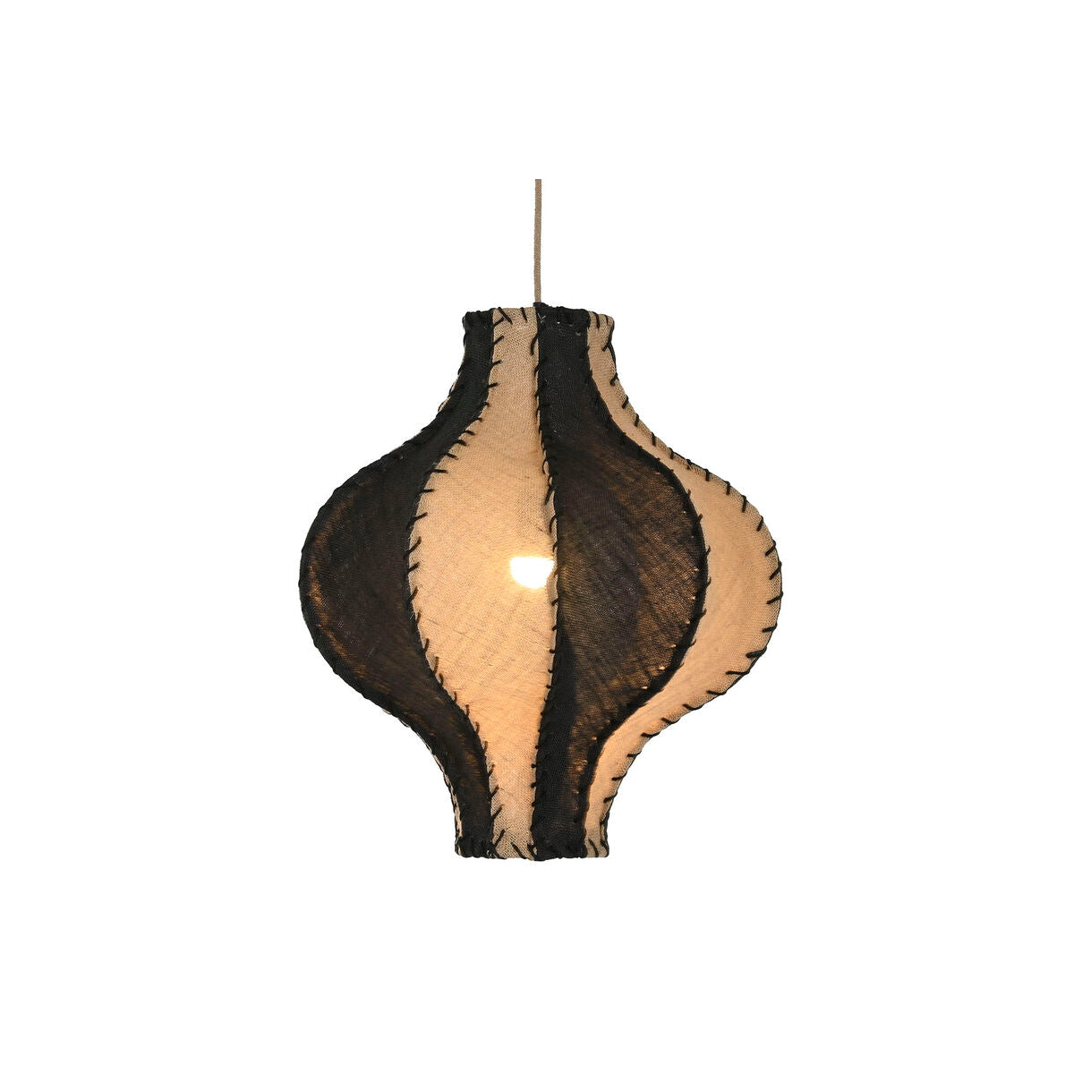Ceiling Light Home ESPRIT Bicoloured Jute Rope Iron 25 W 50 x 50 x 54 cm-5