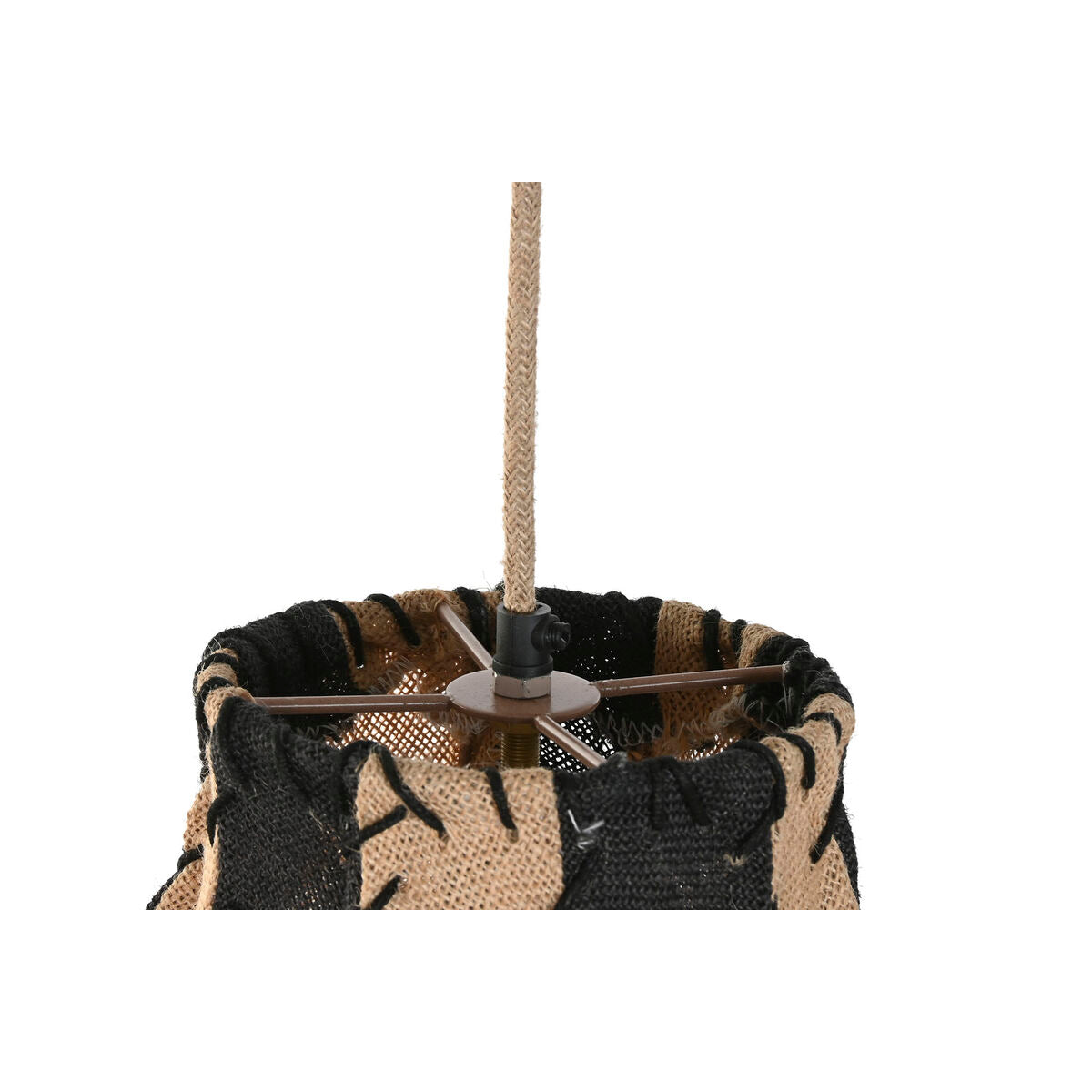 Ceiling Light Home ESPRIT Bicoloured Jute Rope Iron 25 W 50 x 50 x 54 cm-3