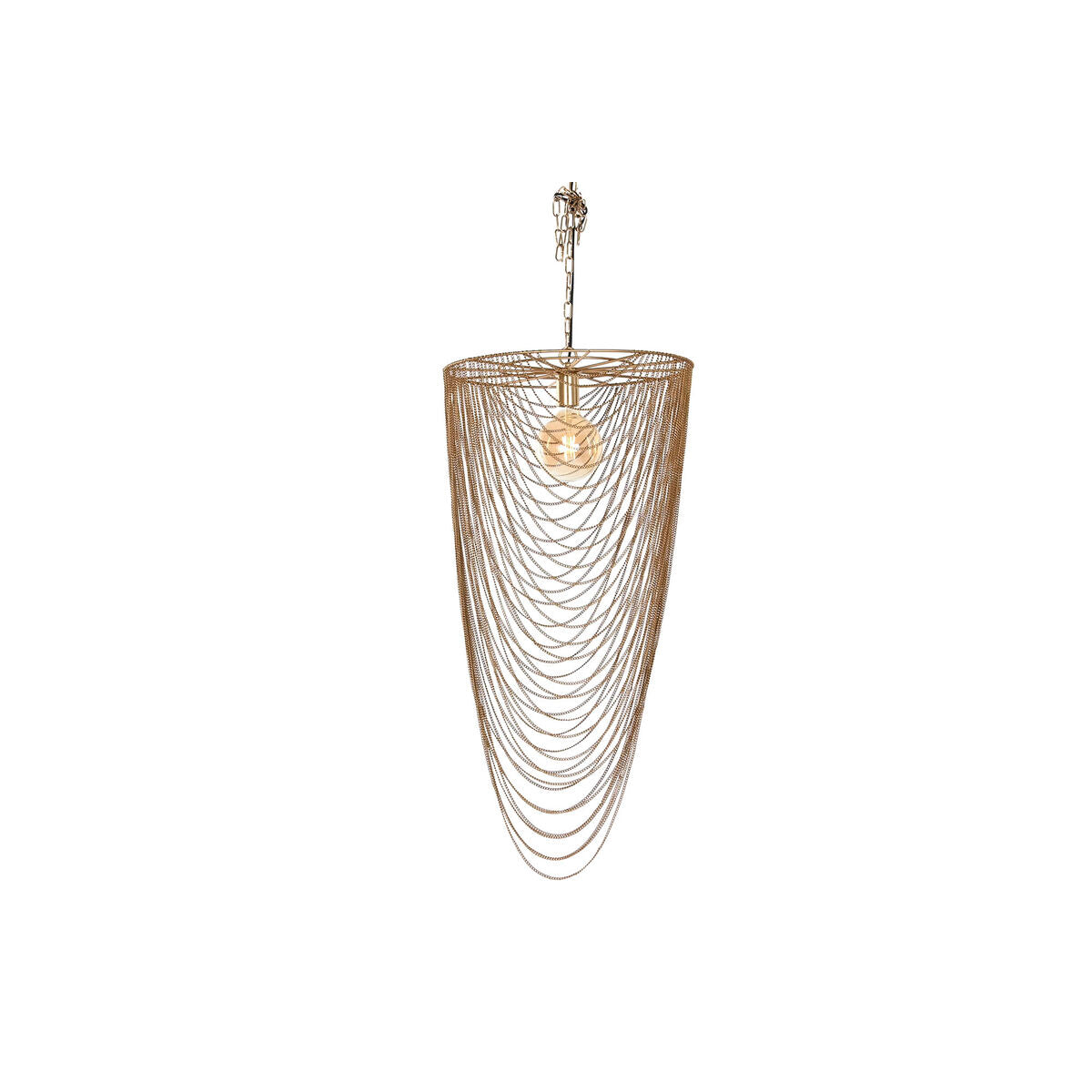 Ceiling Light Home ESPRIT Golden Iron 46 x 46 x 98 cm-1
