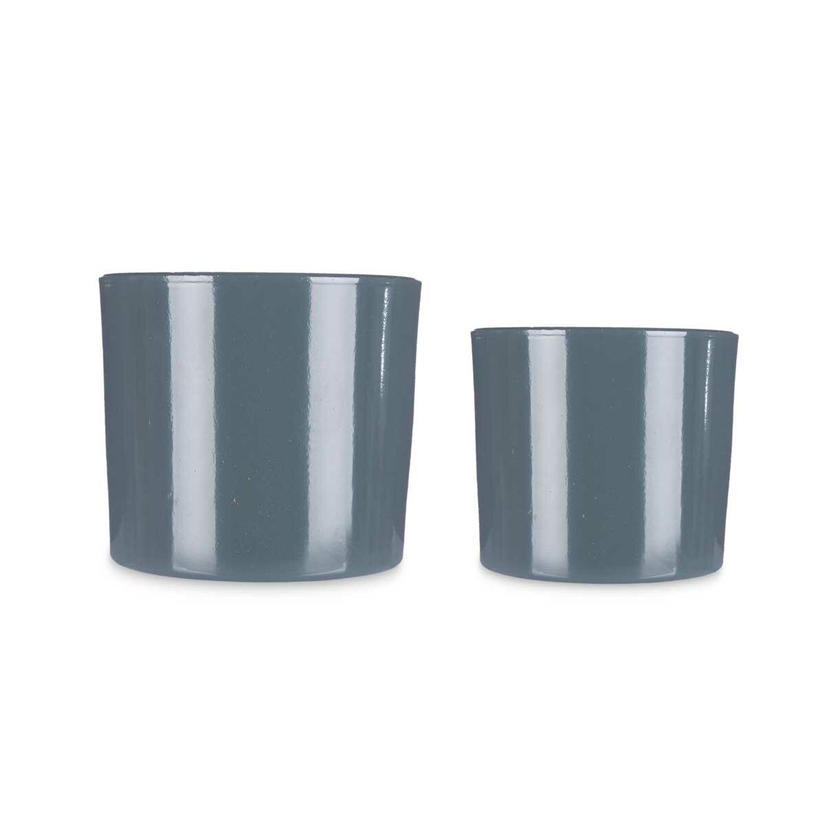 Set of pots  Anthracite Clay Ø 22 cm Ø 27 -2