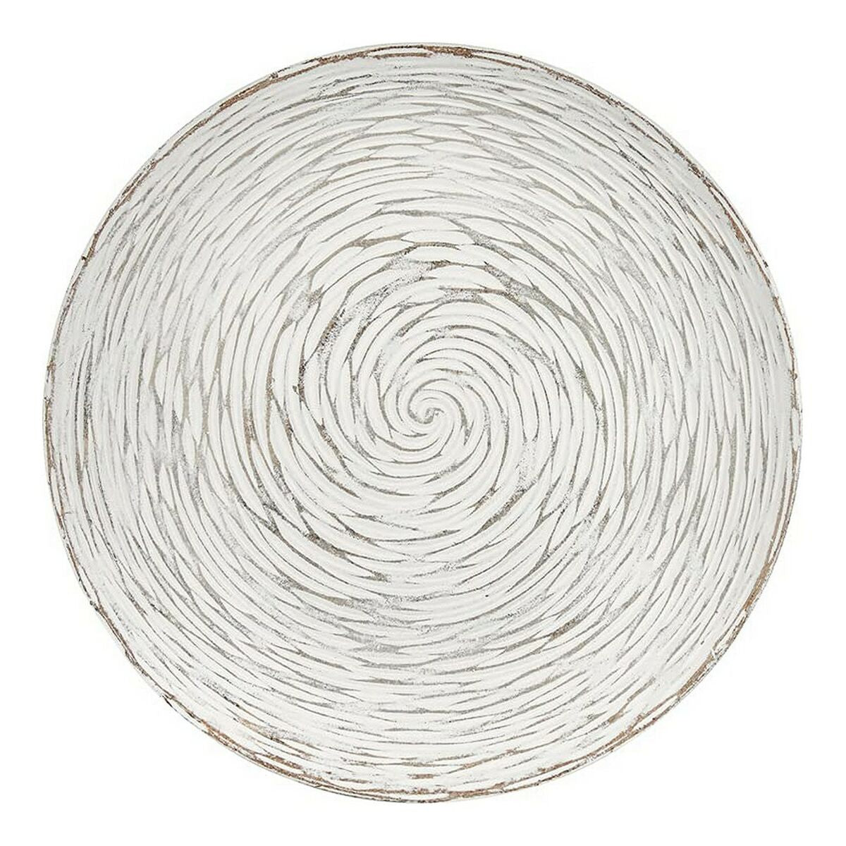 Side table Spirals 40 x 39 x 40 cm Wood Brown White-2