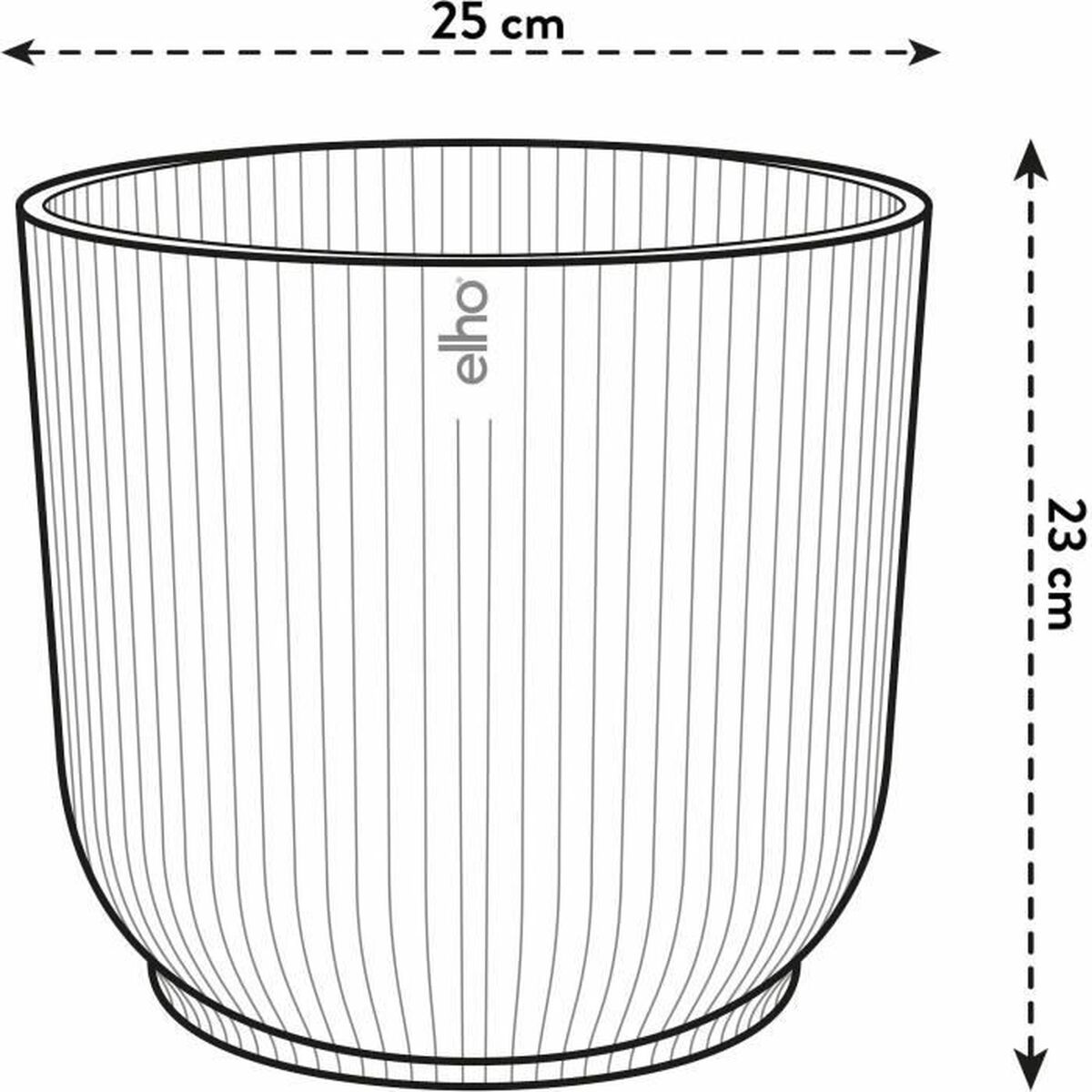 Plant pot Elho   Ø 25 cm Circular Dark blue-5