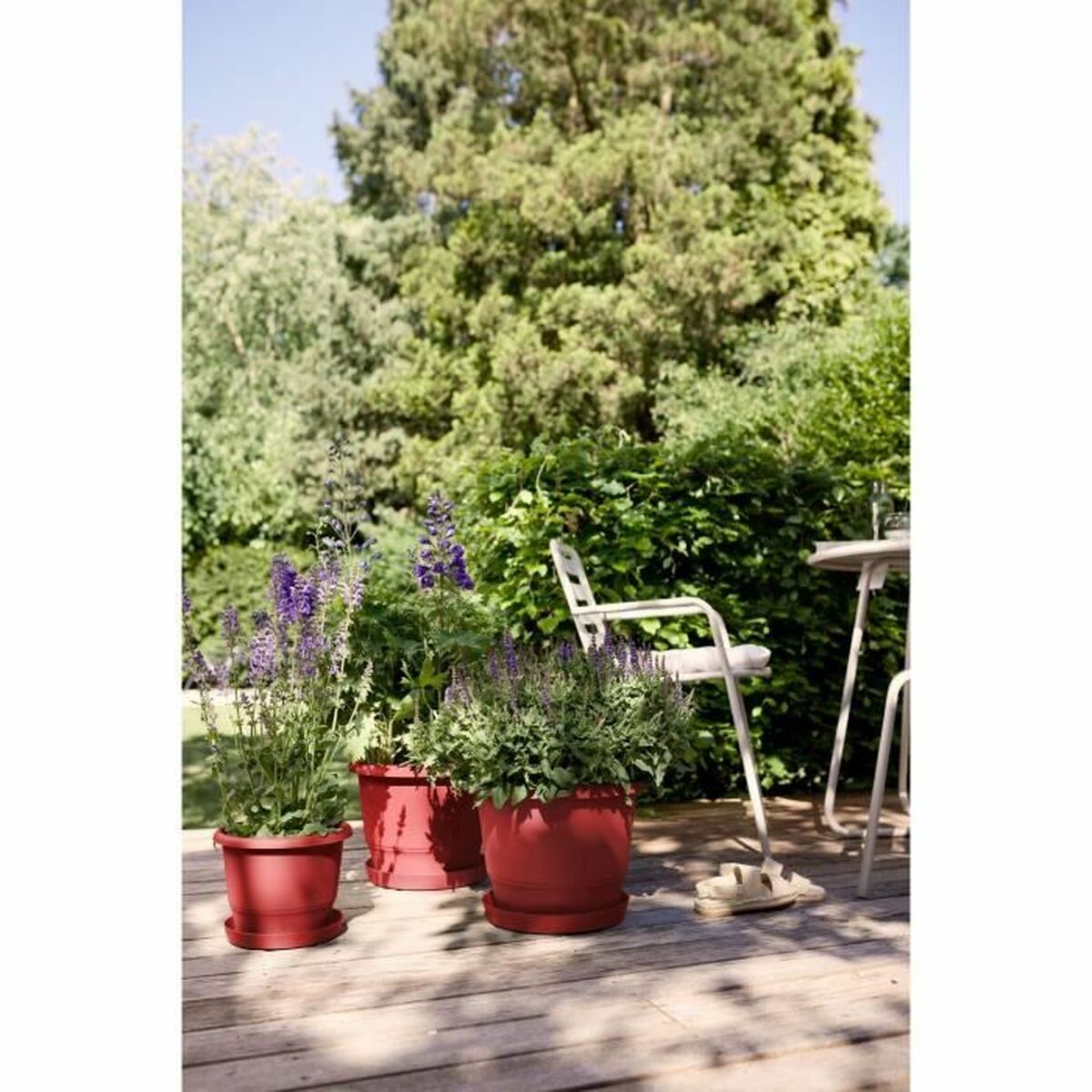 Plant pot Elho rouge 25 x 24,5 x 18 cm-3