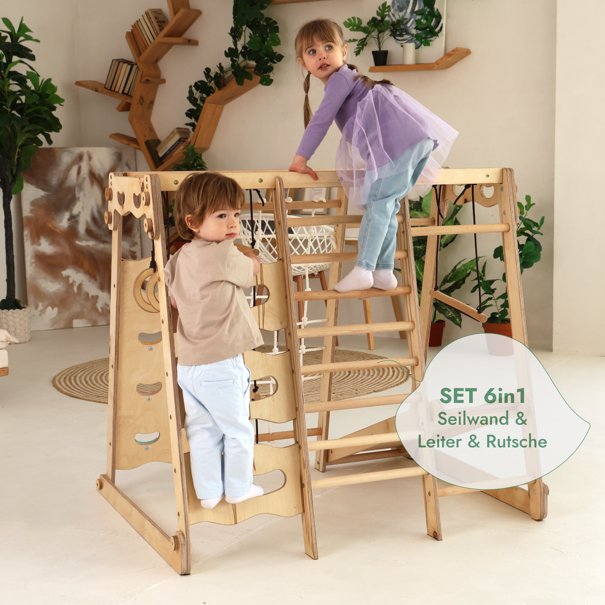 Indoor Wooden Playground for Children -2