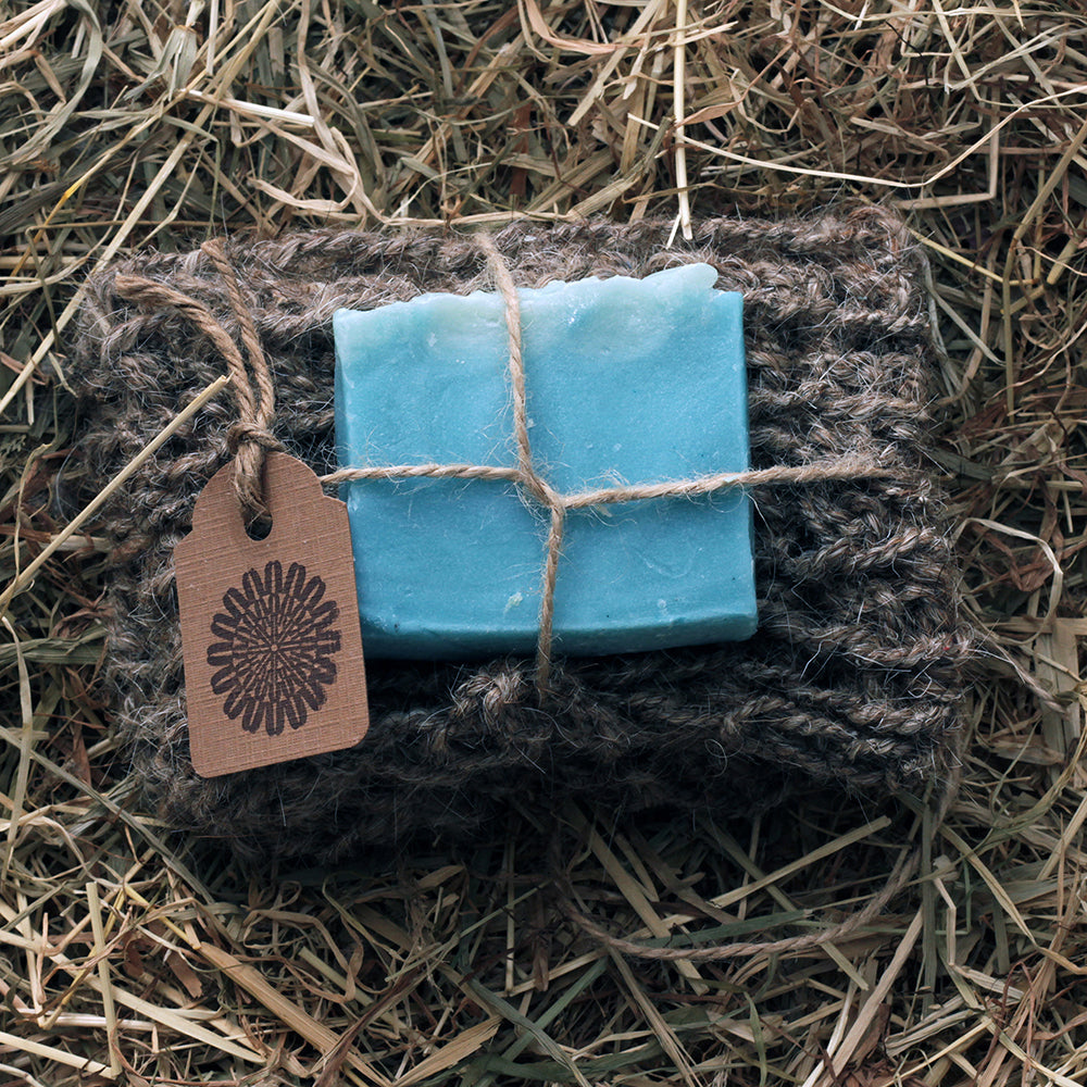 Goat Hair Bath Glove & Ocean Soap-1
