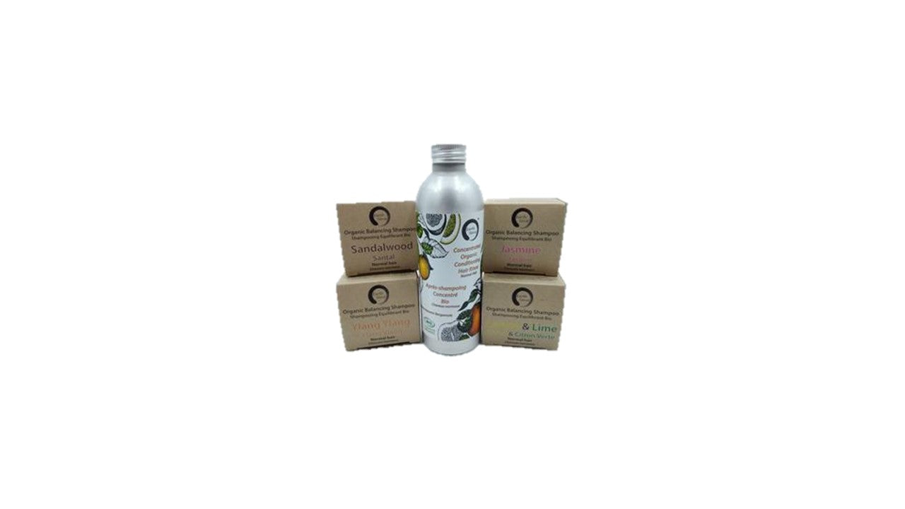 Trio Hair Care Pack - Organic Solid Shampoo, Organic Concentrated Hair Rinse & Argan Oil - MADE TO ORDER-1