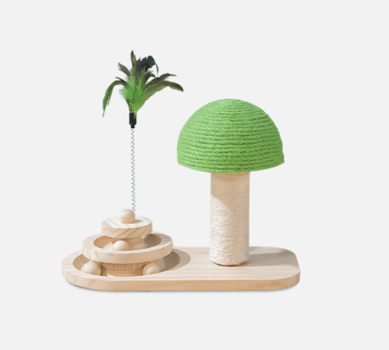 Interactive Wooden Cat Toy-3