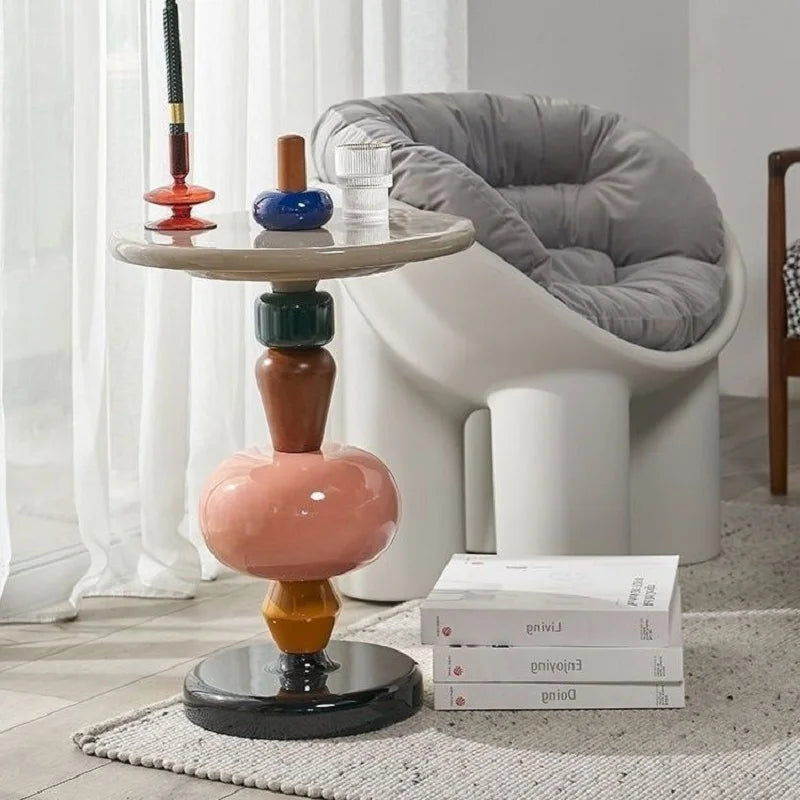 Nordic Creative Side Table - Versatile 45x69cm Wall-Mounted Design-3
