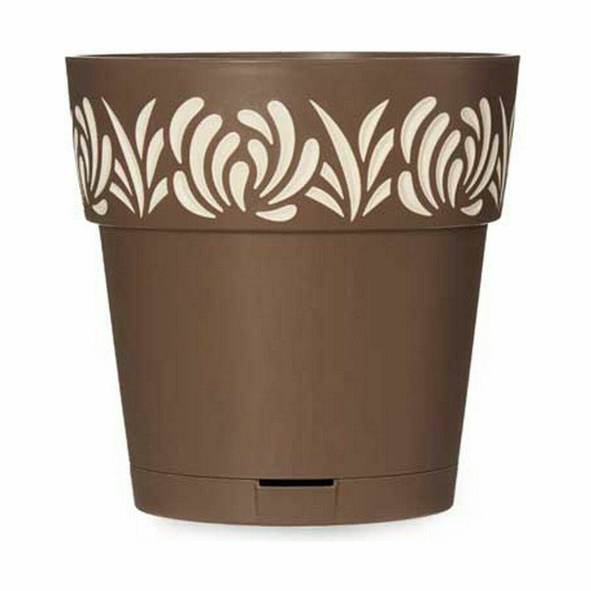 Self-watering flowerpot Stefanplast Gaia Brown Plastic 19 x 19 x 19 cm (12 Units)-1