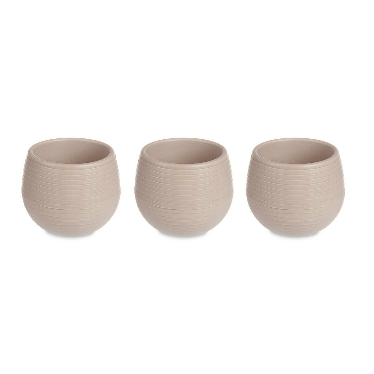 Set of pots Ibergarden Taupe  8 x 8 x 7 cm (8 Units)-2