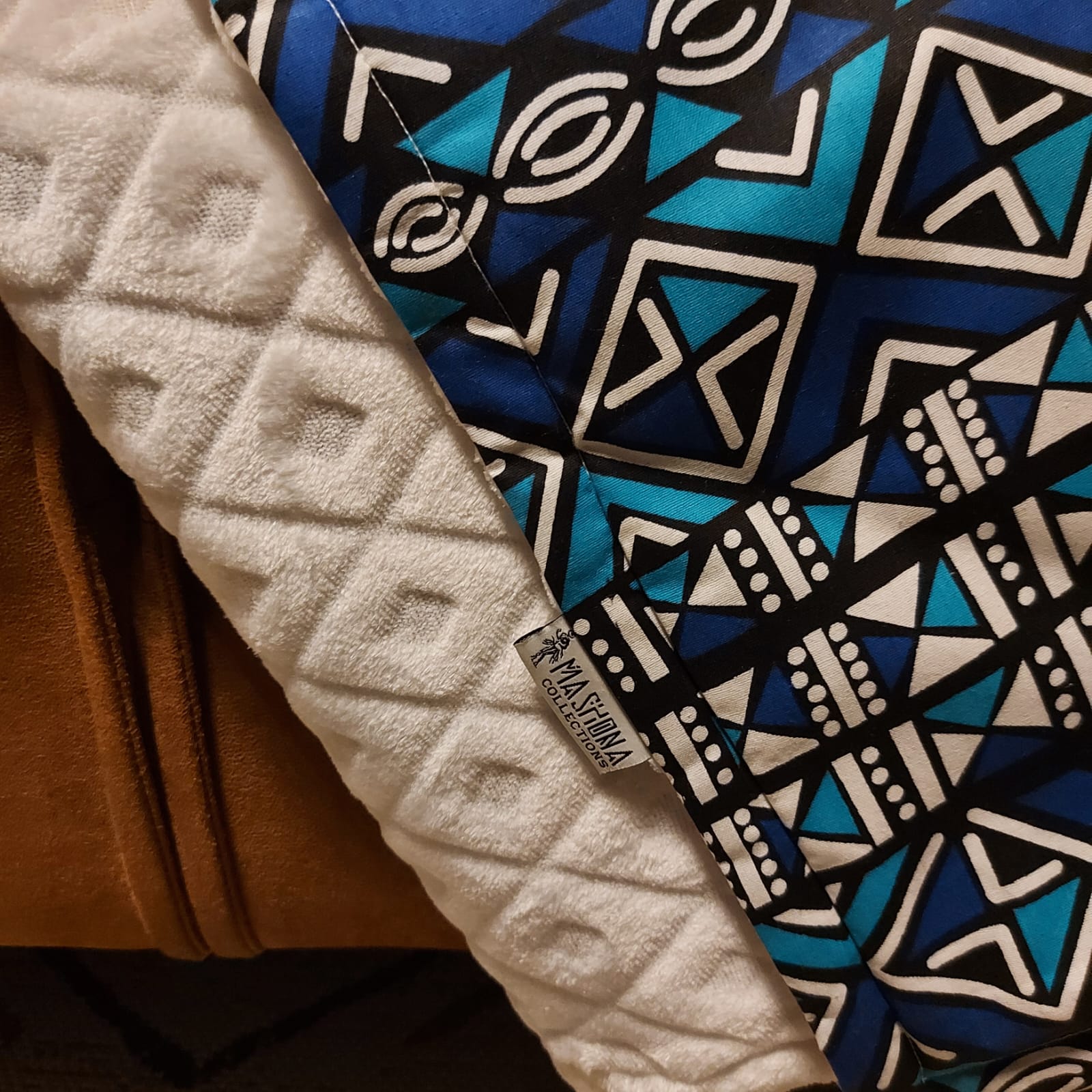 African Print | Mudcloth Print Throw Blanket | 100x150cm-3