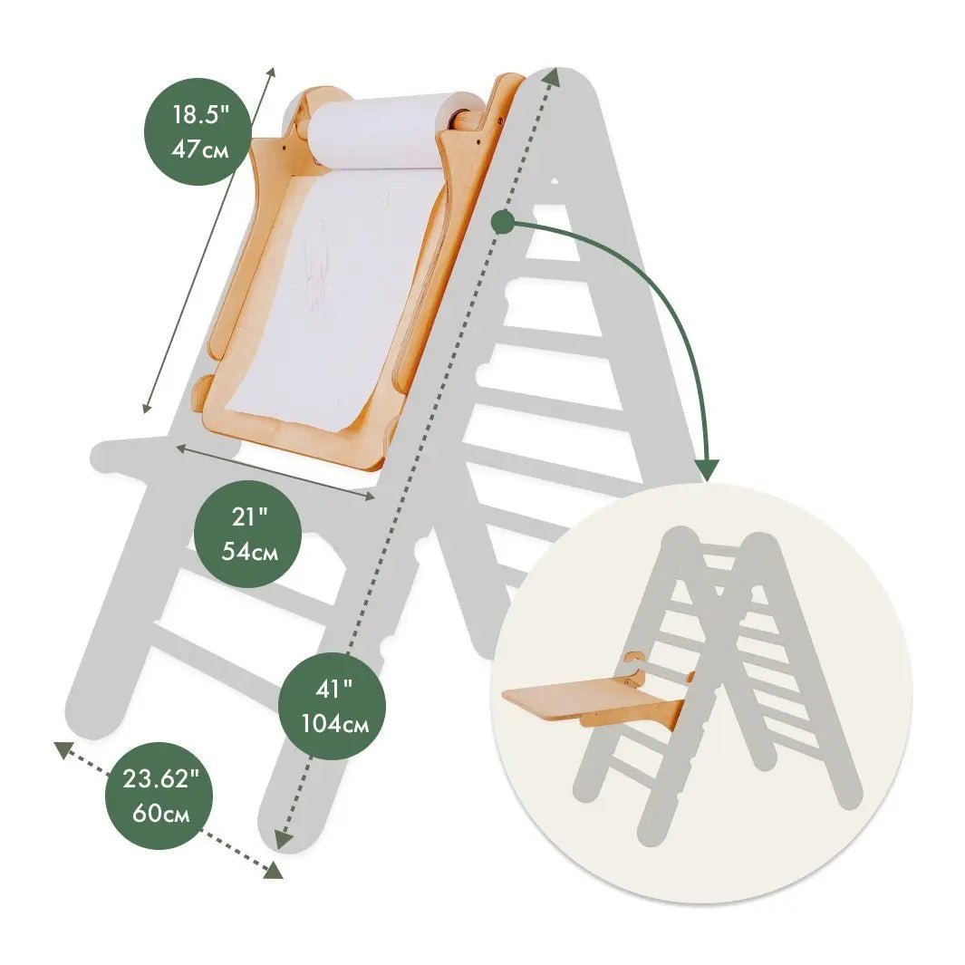 Easel with high chair - perfect for indoor climbing & painting-1