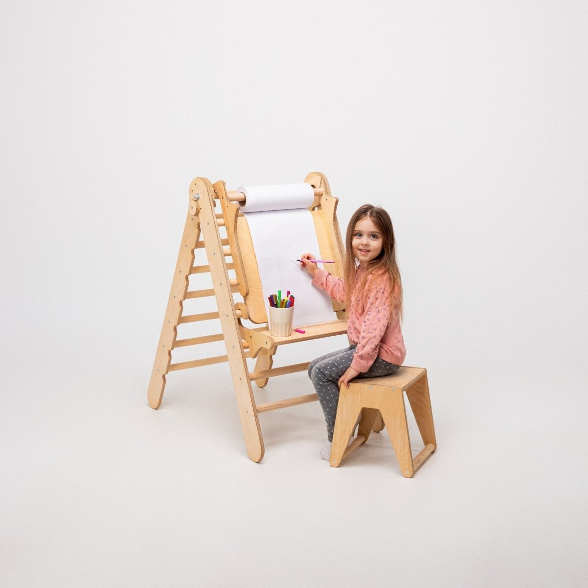 Easel with high chair - perfect for indoor climbing & painting-2