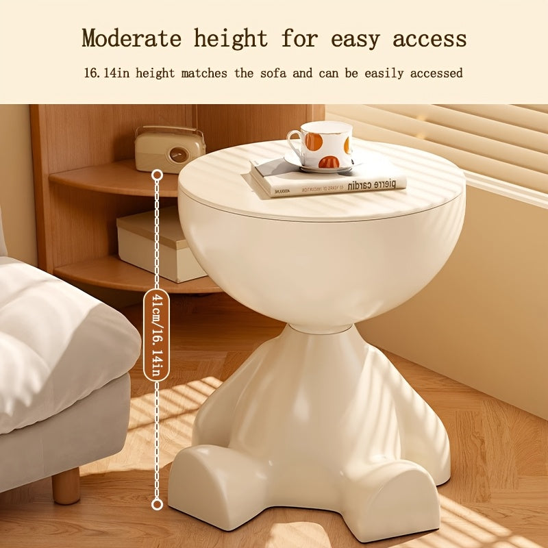 Side Table with Removable Tray & Storage-4