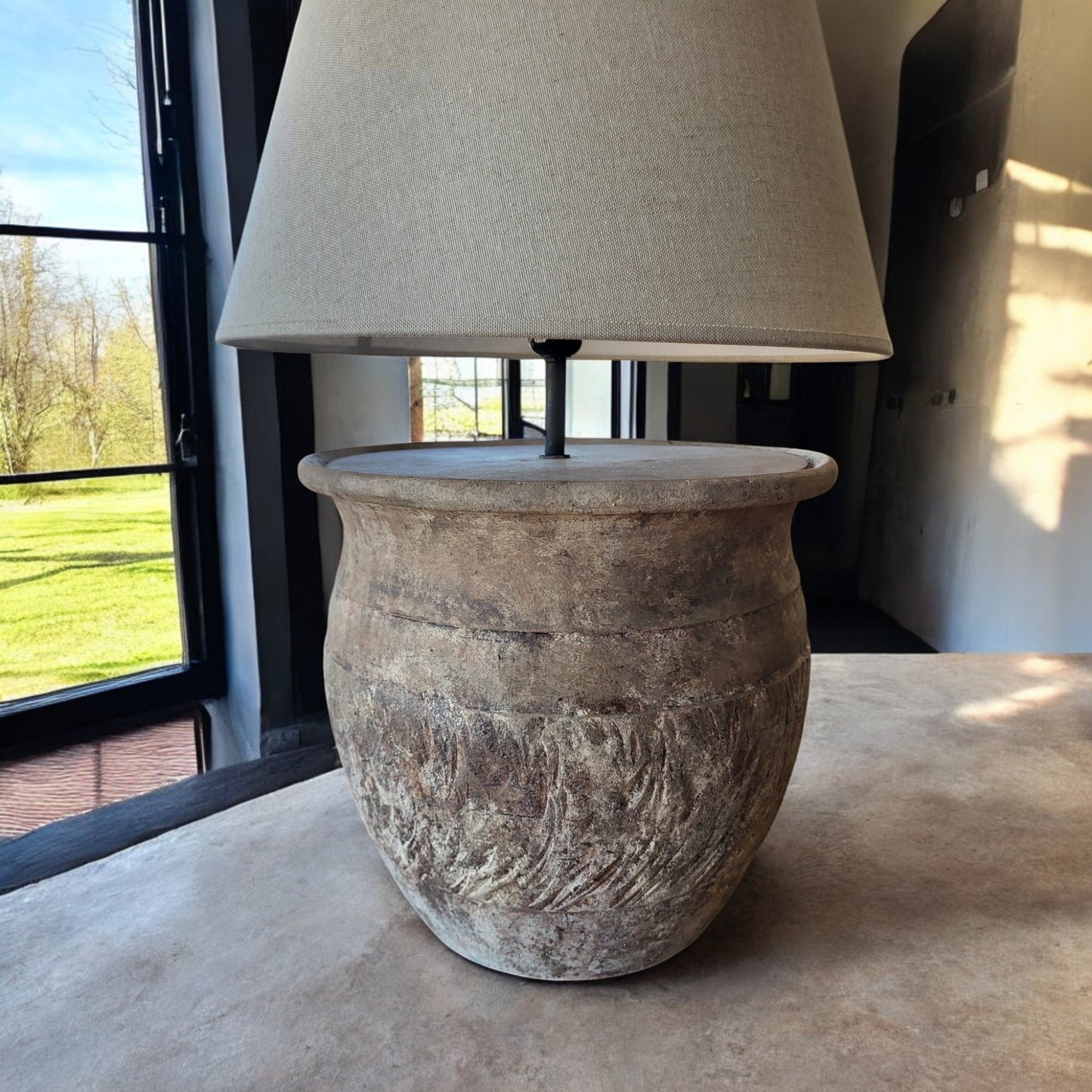 Terracotta no.RRL42 - ceramic table lamp-8