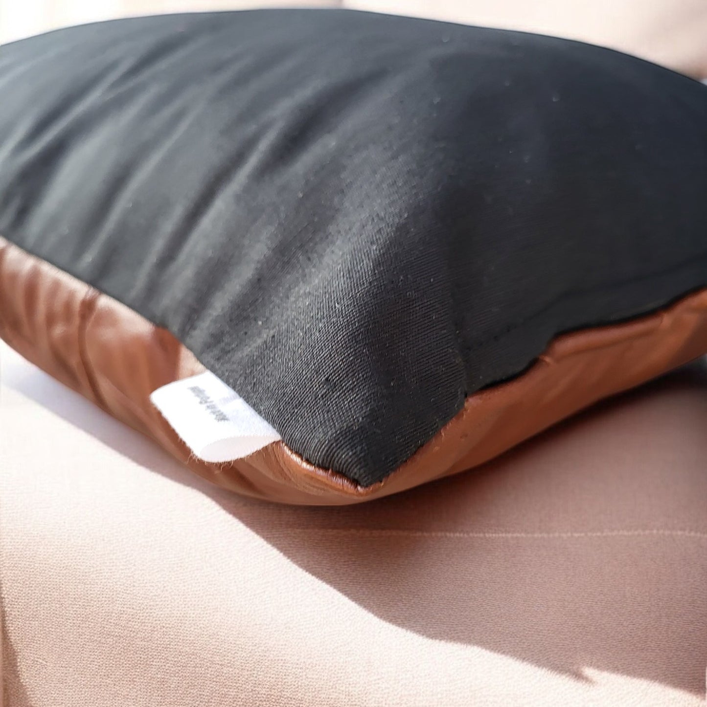 Exclusive Up-cycled Leather Pillowcases - no96-9