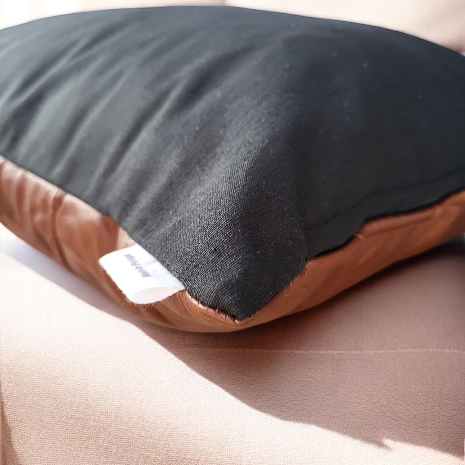 Exclusive Up-cycled Leather Pillowcases - no96-9