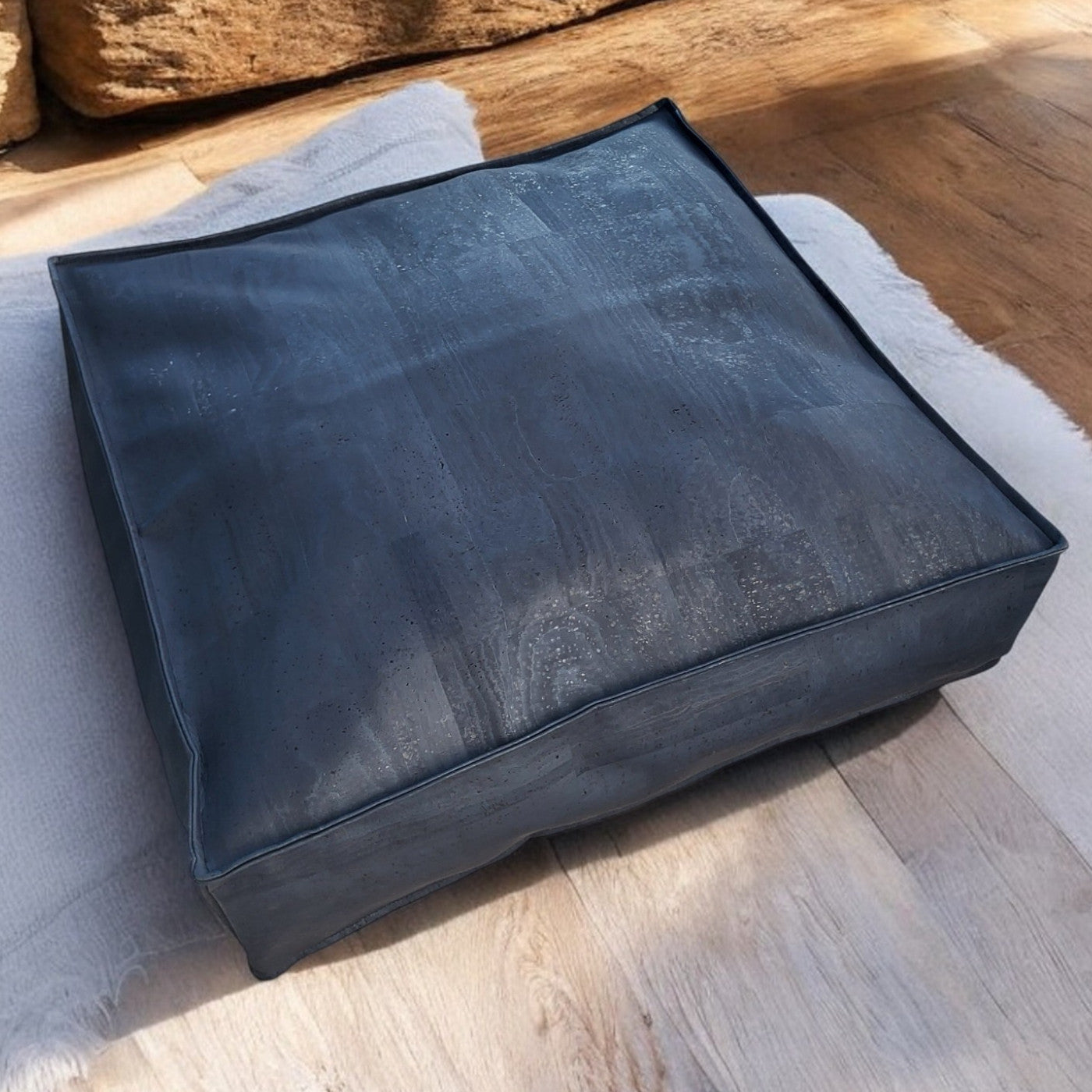 Majestic Blue | Cork Collection | Pouf & Floor cushion-0