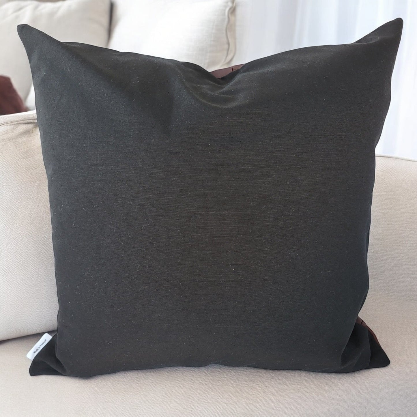 Exclusive Up-cycled Leather Pillowcases - N52-11