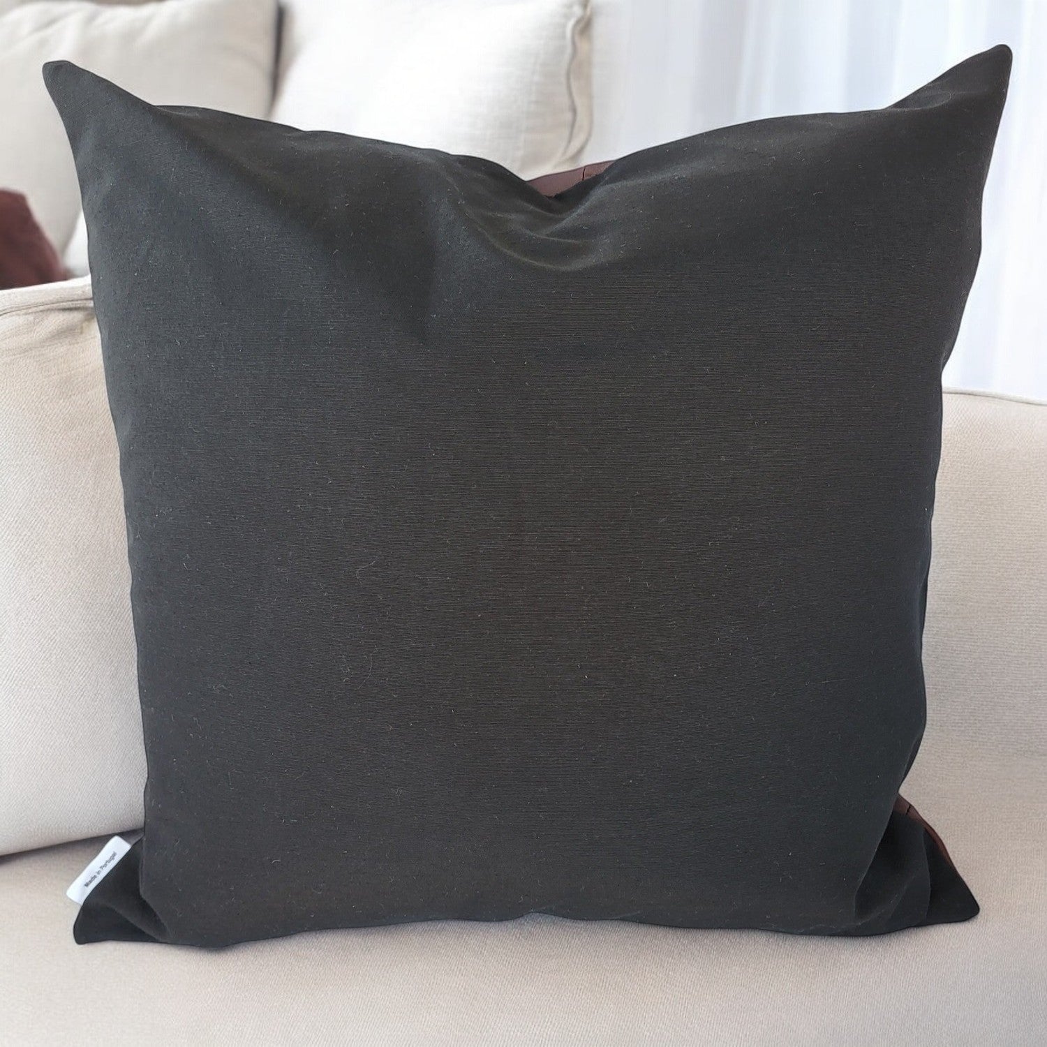 Exclusive Up-cycled Leather Pillowcases - N52-11