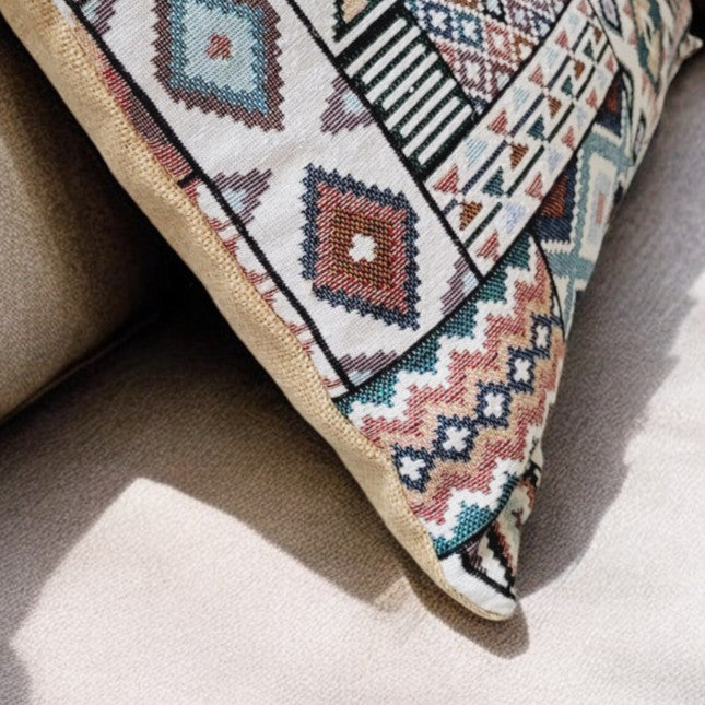 Aztec Blue Cushion Cover-2