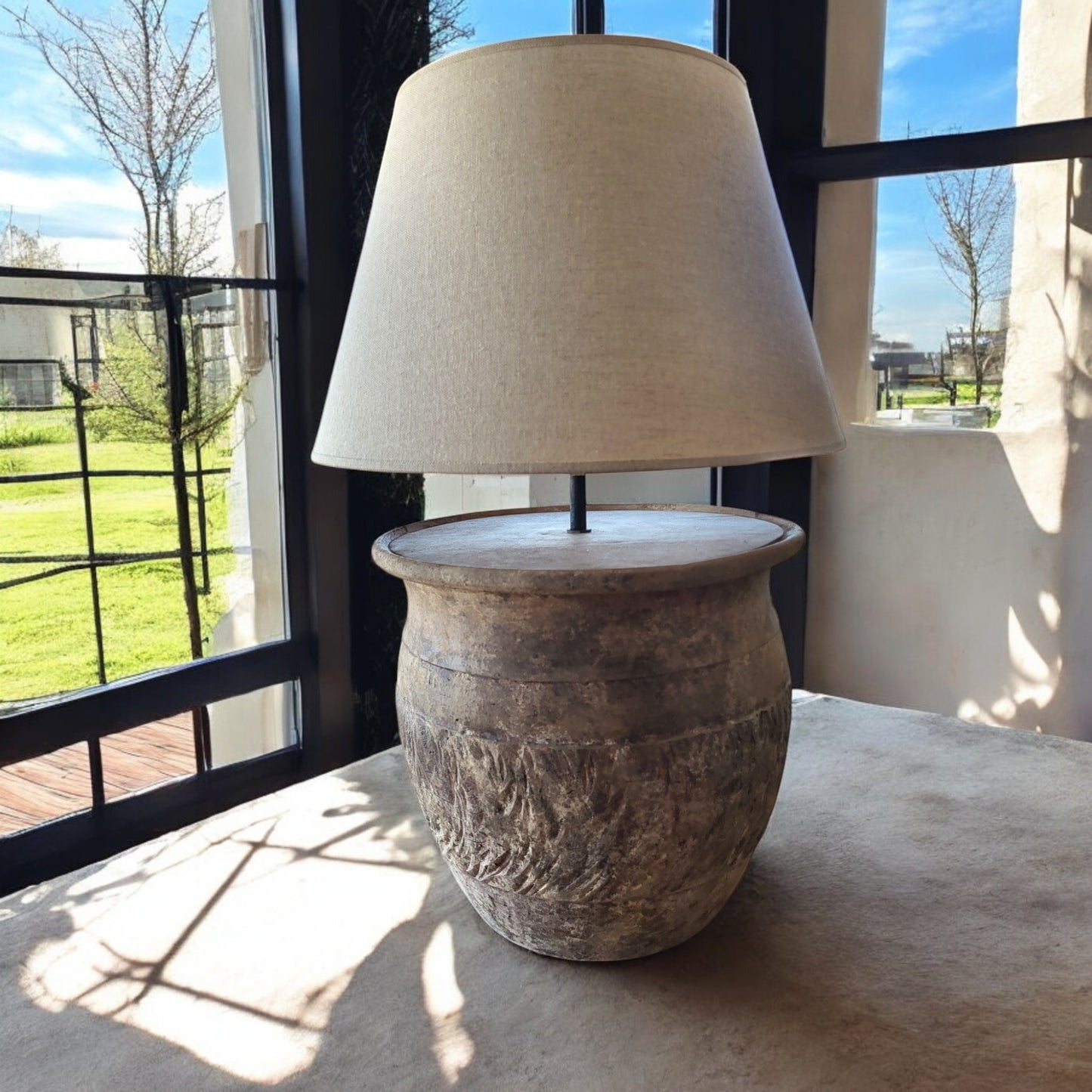 Terracotta no.RRL42 - ceramic table lamp-1