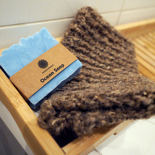 Goat Hair Bath Glove & Ocean Soap-0