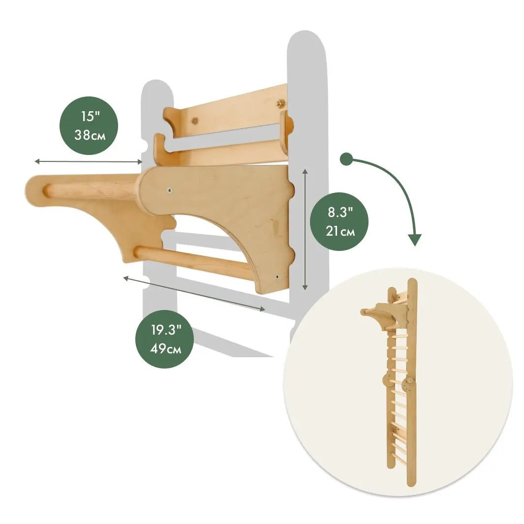 Wall bar extension for climbing triangle-1