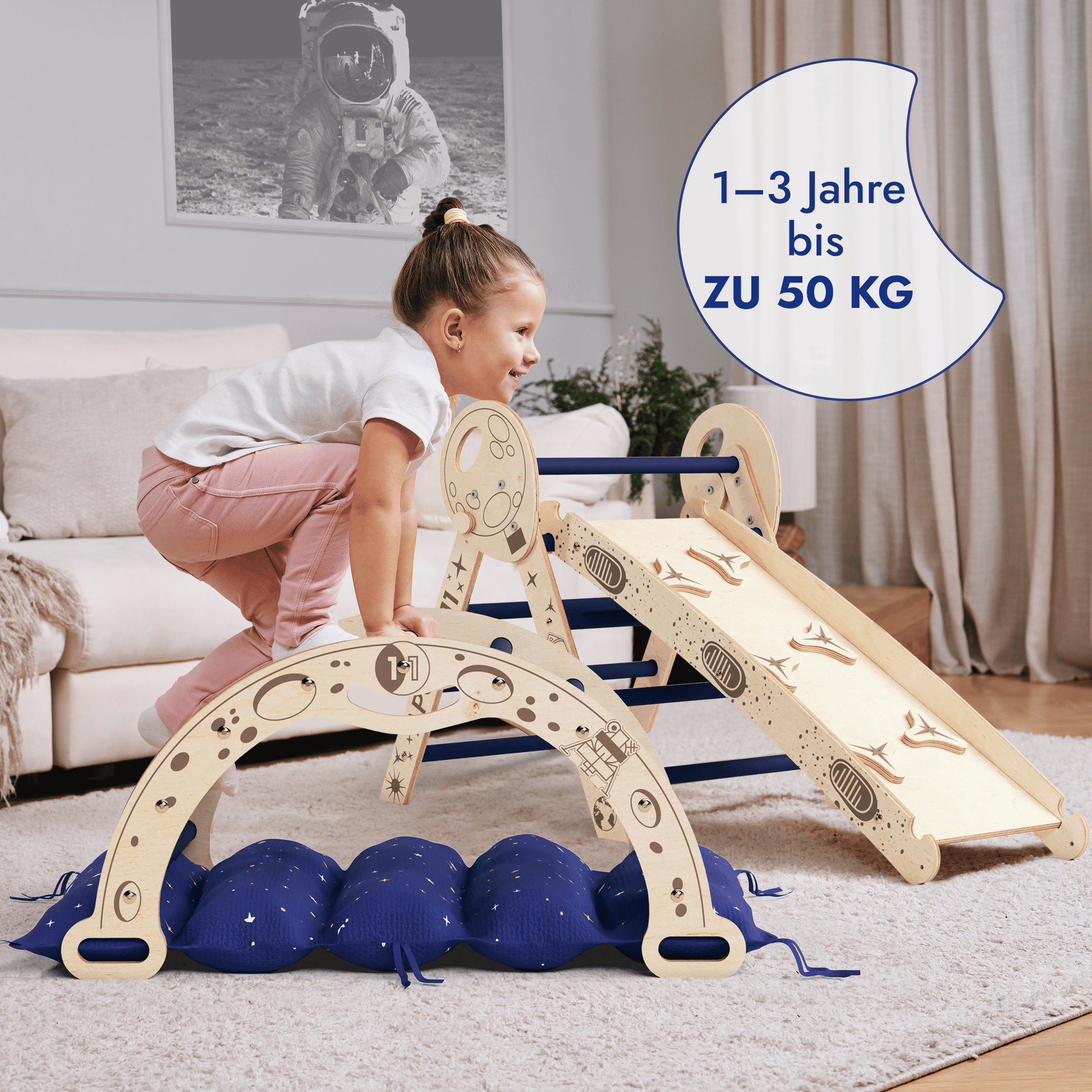 Apollo 4-in-1 climbing set for little Astronauts-2