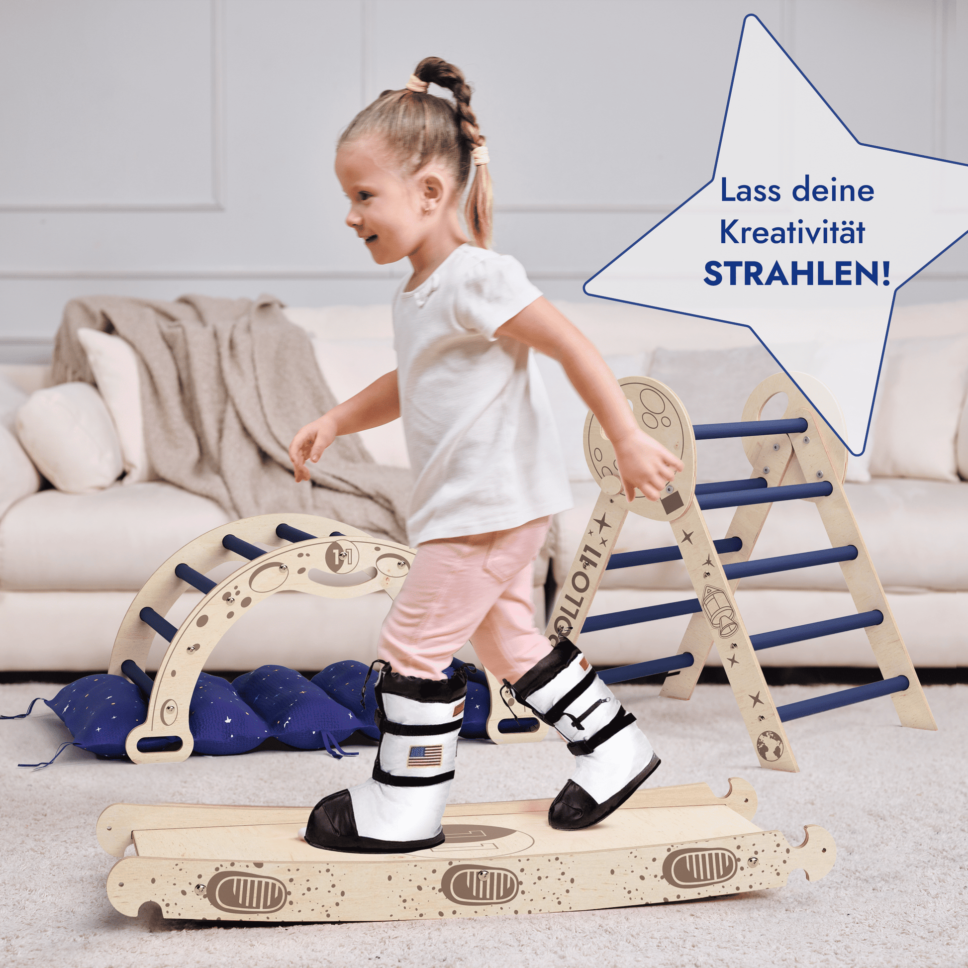 Apollo 4-in-1 climbing set for little Astronauts-1