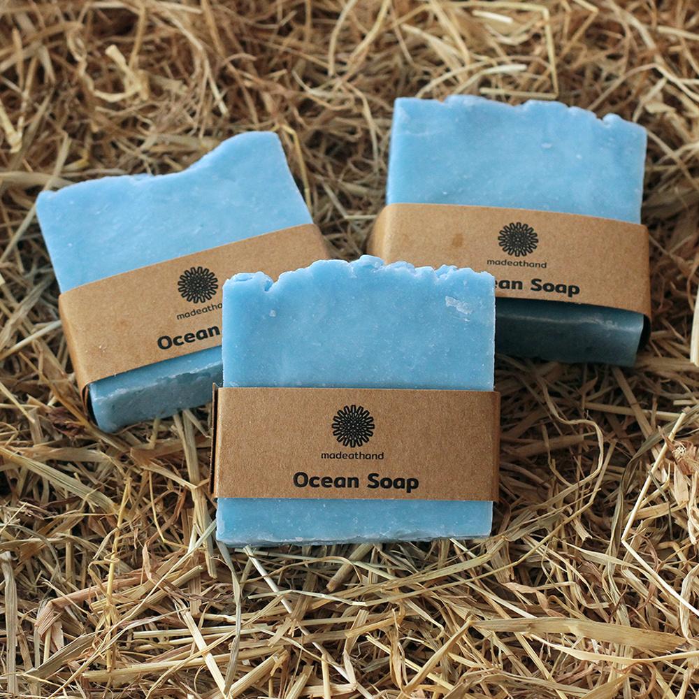 Goat Hair Bath Glove & Ocean Soap-2